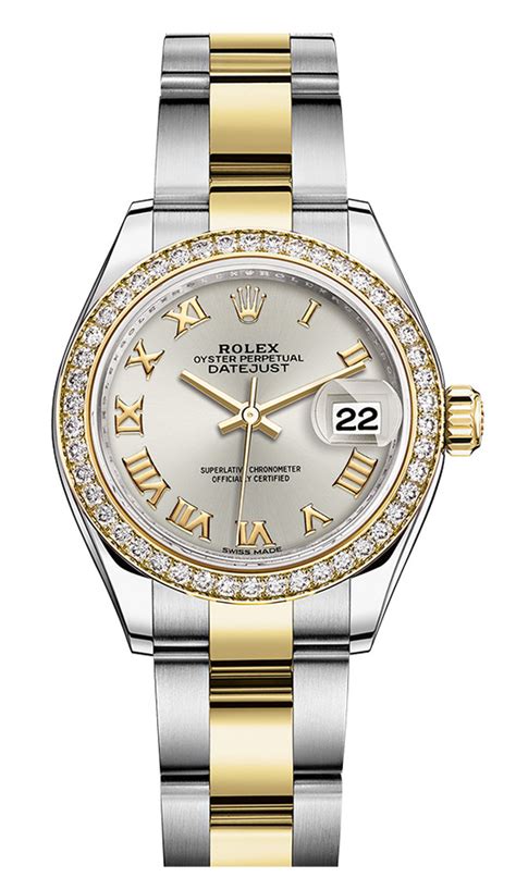 rolex women two tone|rolex lady datejust 28mm.